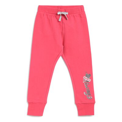 Girls Medium Pink Fleece Sweatpants